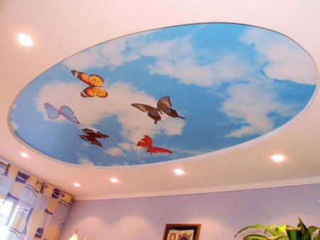 Потолки с фотопечатью в детскую