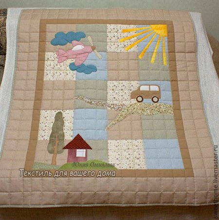 Детское одеяло пэчворк своими руками