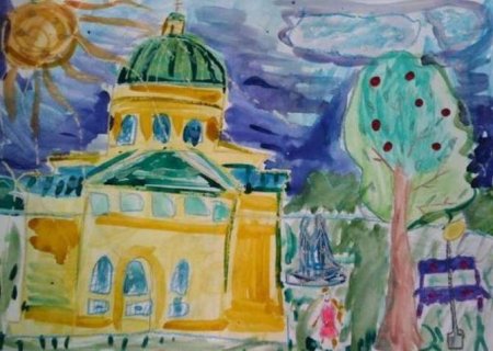 Тарские ворота Омск рисунок