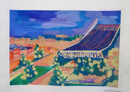 Город Омск рисунки детей