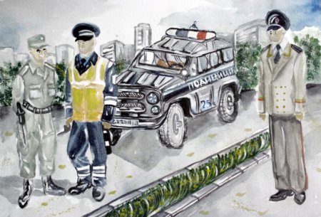 Полиция рисунок