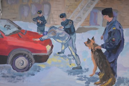 Рисование милиционер