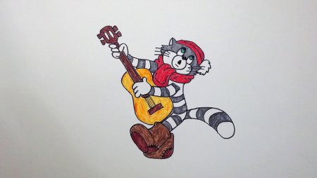 Кот Матроскин рисунок