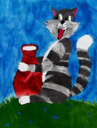 Рисунок кота Матроскина