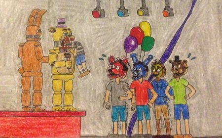 Детские рисунки ФНАФ