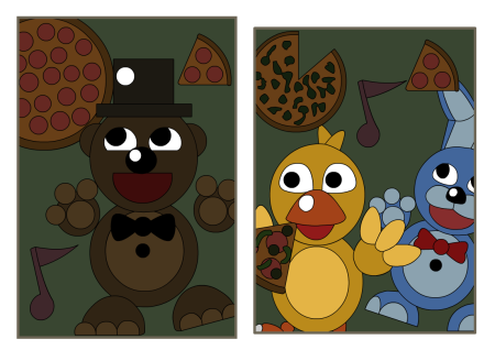 Плакаты из FNAF