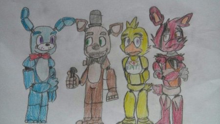 Рисунки детей АНИМАТРОНИКОВ