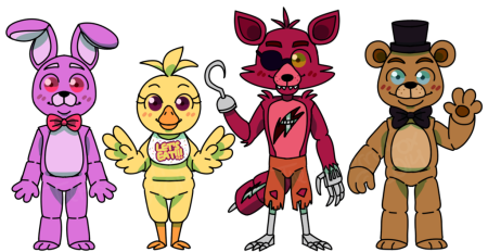 Мишка Фредди чика и Бонни