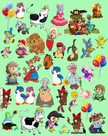 Герои советских мультфильмов