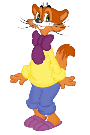 Герои мультфильма кот Леопольд