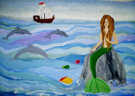 Рисунок к сказке Русалочка