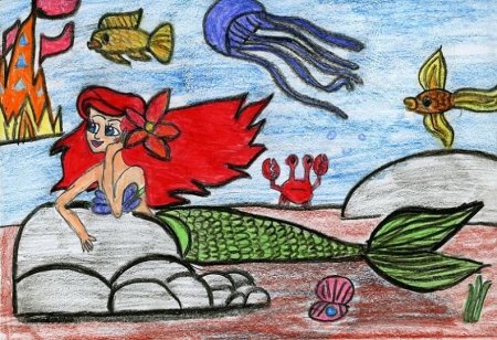 Рисунок на тему Русалка