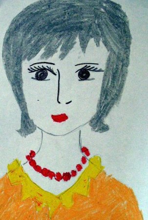 Портрет мамы рисунок