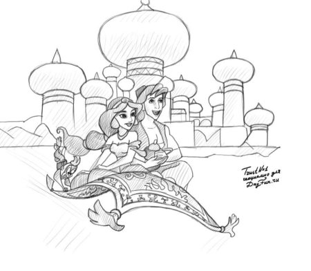 Раскраска алладин Аграба