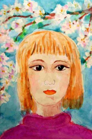 Портрет мамы детский рисунок