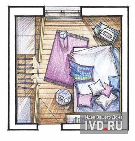 План комнаты для детей