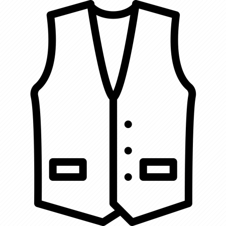 Жилетка черно белая