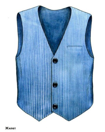 Жилет на прозрачном фоне