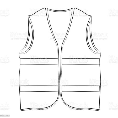 Жилетка трафарет