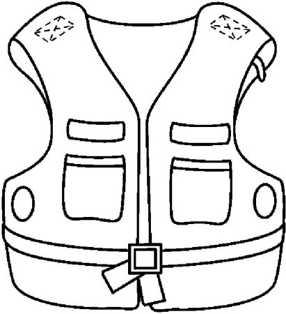 Спасательный жилет раскраска для детей