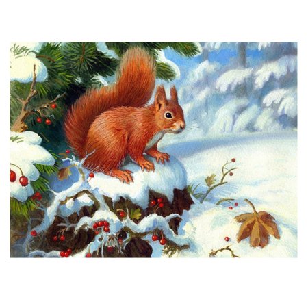 Зверюшки зимой в лесу