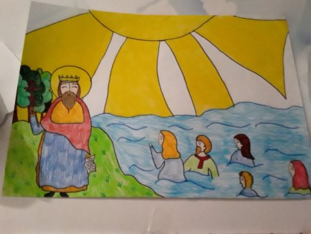 Детские рисунки на тему крещение Руси