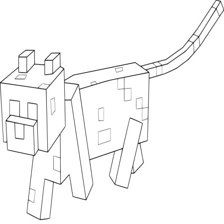 Раскраска Minecraft Enderman