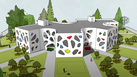 Архитектурная постройка для детского сада