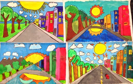 Перспектива в рисовании для детей