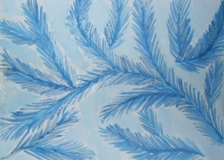 Рисование зимние узоры