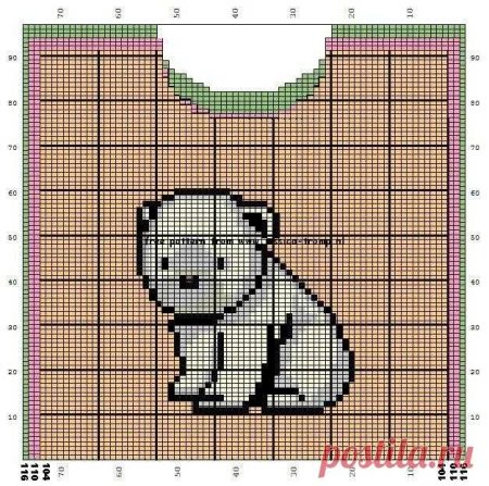 Жаккардовый узор для детского свитера