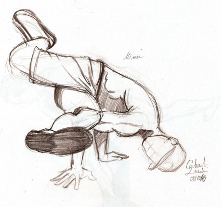 Брейк данс рисунок