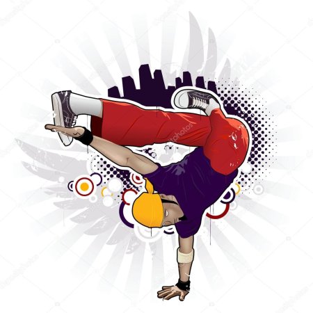 Брейкдансер рисунок