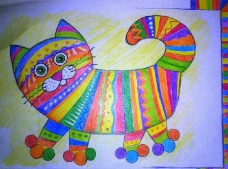 Рисование восковыми мелками для детей