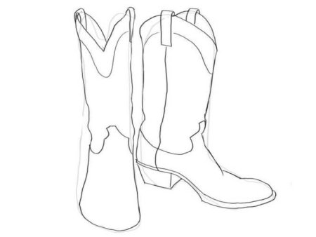 Сапожки карандашом