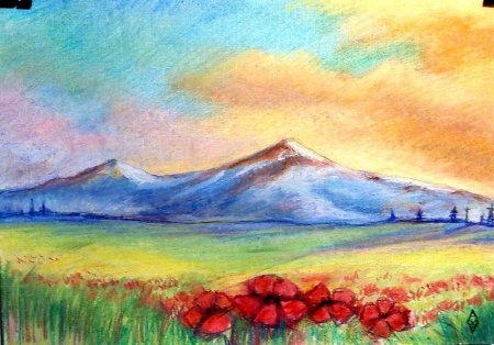 Гора Арарат Армения рисунок