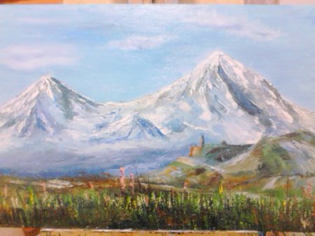 Гора Арарат рисунок