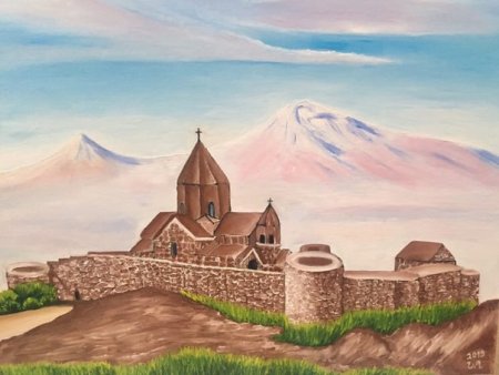 Картина Арарат и хор Вирап