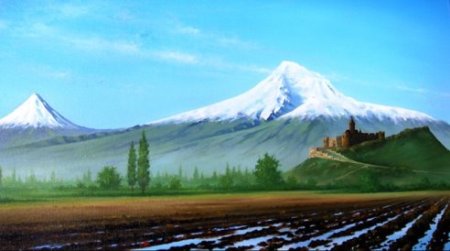 Гора Арарат 3д модель