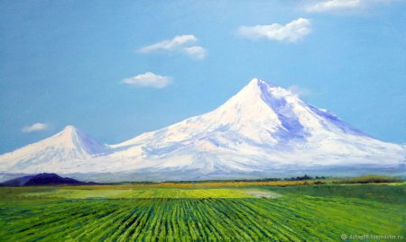 Пейзажи Армении гора Арарат