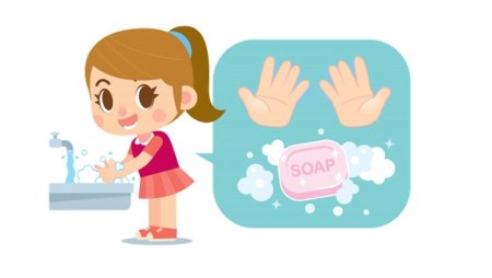 Мытье рук мультяшная