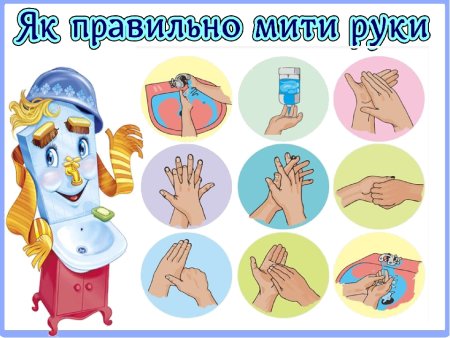 Мытье рук детей в детском саду