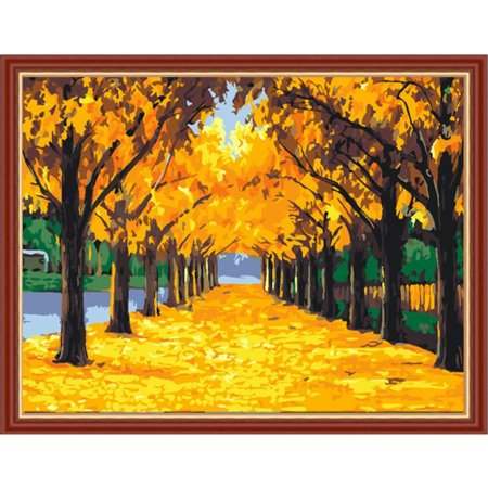 Рисование осенний парк