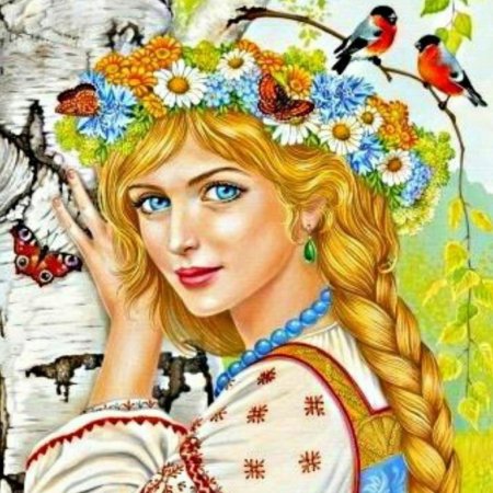 Рисование образа русской красавицы
