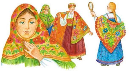 Рисование русского народного костюма