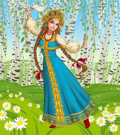 Русская красавица детские работы