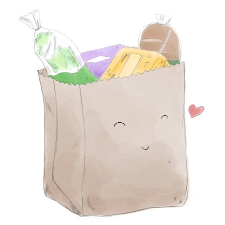 Складывание покупок в сумку