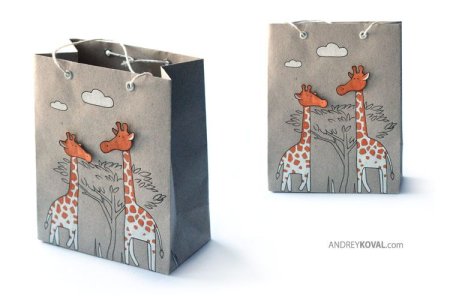 Разрисовать пакет