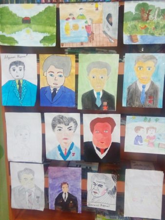Портрет Мустая Карима рисунок