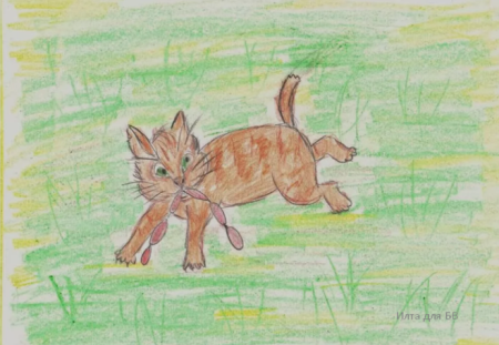 Кот-ворюга Паустовский рисунок